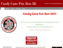 Tablet Screenshot of candycanefunrun.com